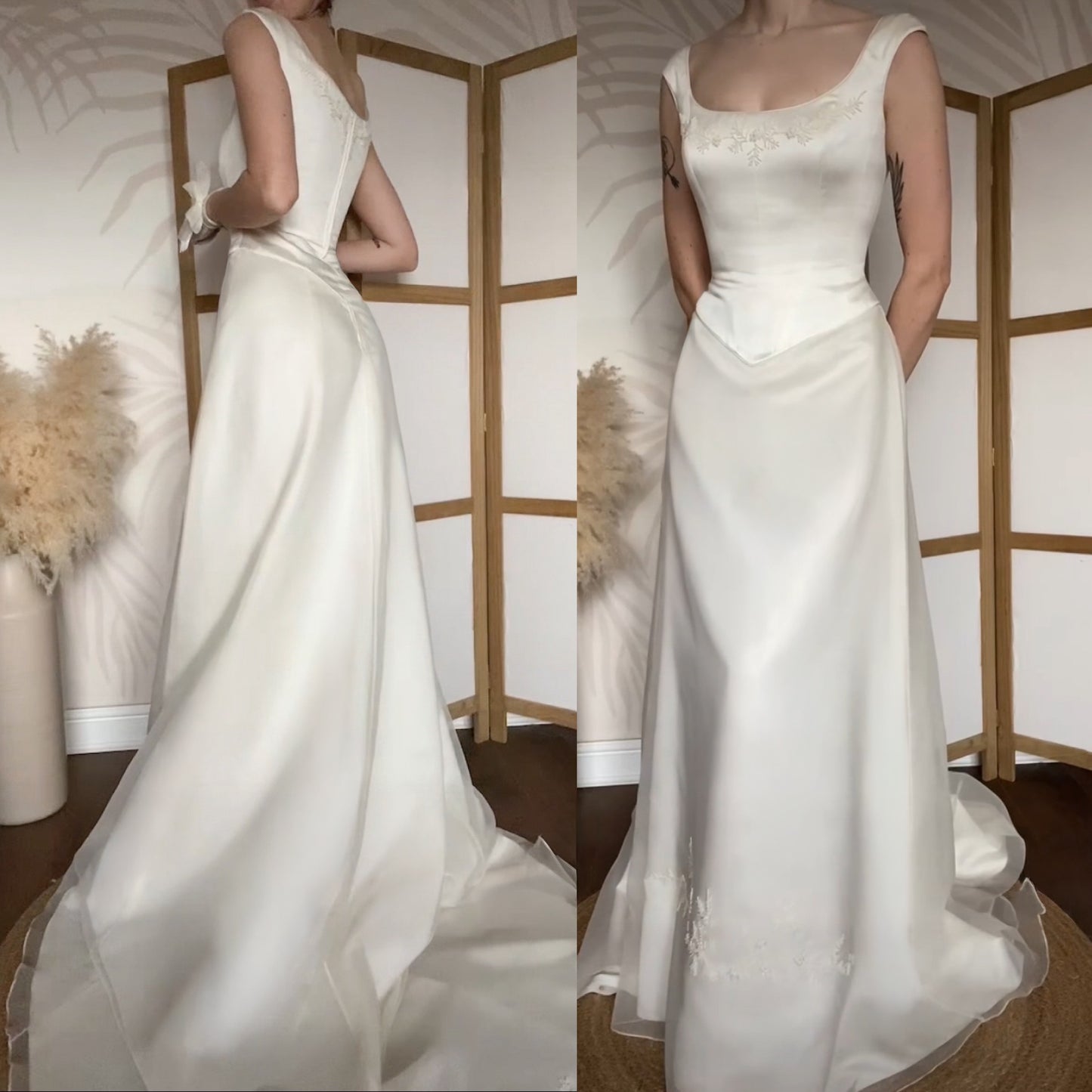 Ivory Carla Venessi wedding dress uk 10