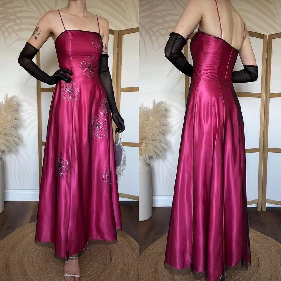 Blondie Nites pink sequin prom dress uk 12