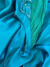 Load image into Gallery viewer, Blue &amp; Green Butterfly Evening Gown UK 6
