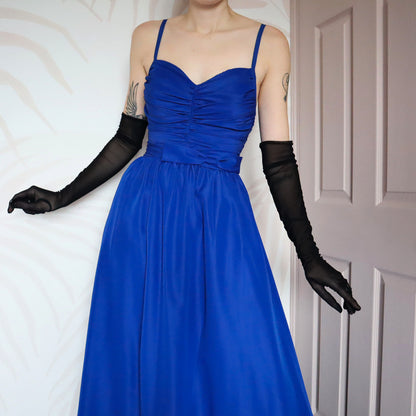 After Six blue fit & flare evening gown UK 10