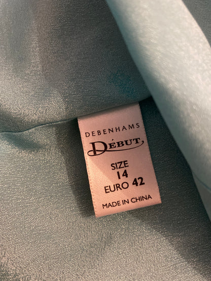 Debut sapphire beaded evening dress UK 14