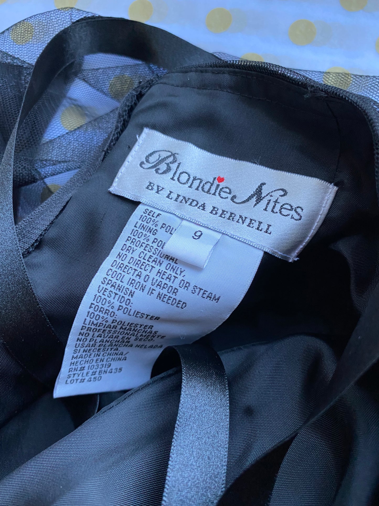 Black layered strapless evening gown UK 10