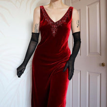 Load image into Gallery viewer, Red Velvet Austin Reed Silk Blend Low Back Dress UK 14
