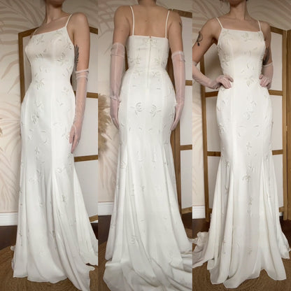 Berkertex ivory beaded wedding dress uk 10