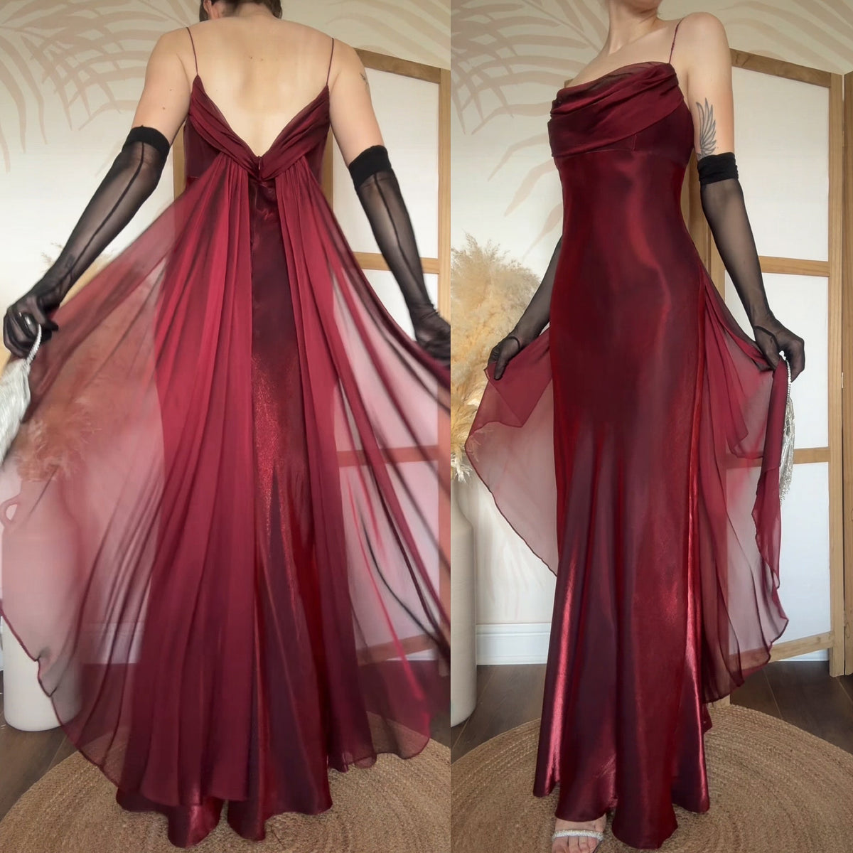Shimmery red prom dress uk 14