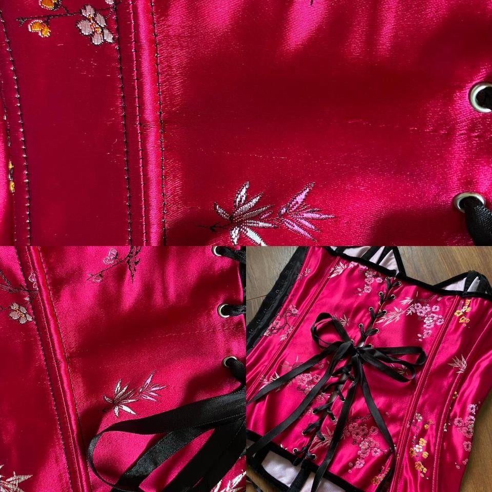 Shirley of Hollywood pink corset UK S