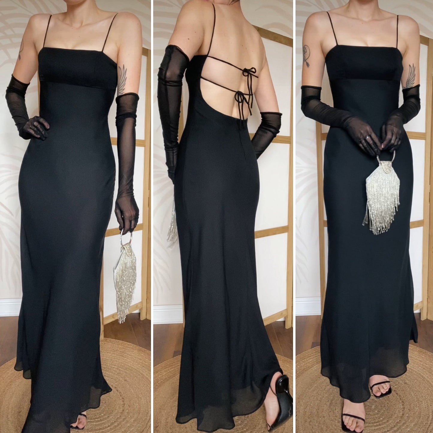 Morgan & Co black evening dress uk 8