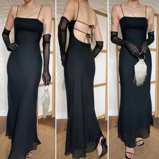 Morgan & Co black evening dress uk 8