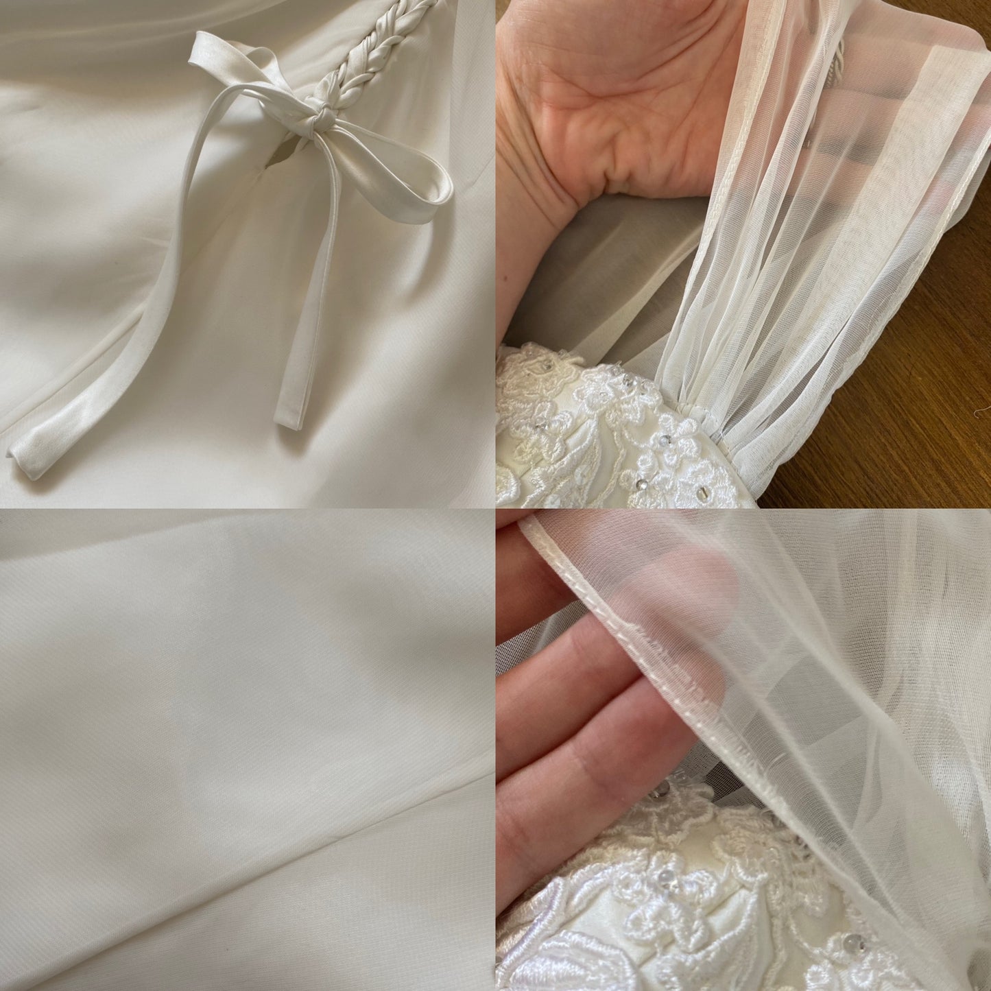 Amanda Wyatt ivory chiffon wedding dress uk 8-10