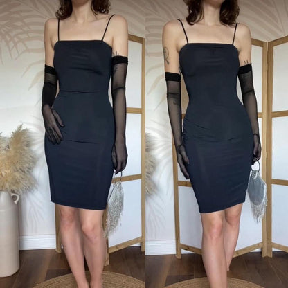 Nick Coleman black open back mini dress uk 10