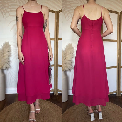 Pink Principles chiffon summer dress uk 12