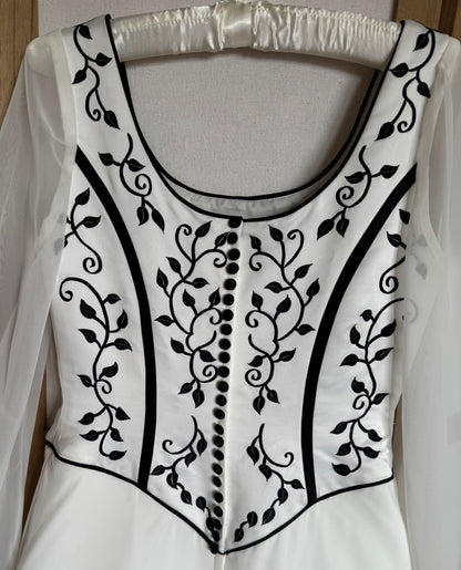 Sincerity ivory long sleeve wedding dress uk 12