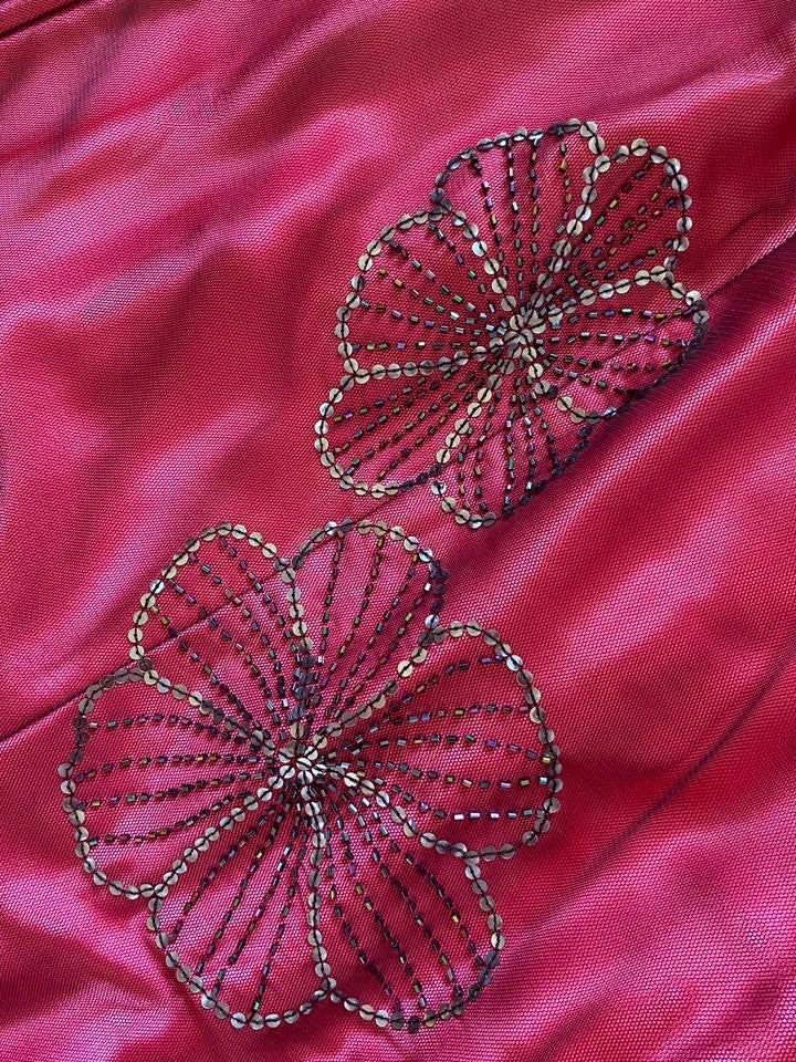 Blondie Nites pink sequin prom dress uk 12