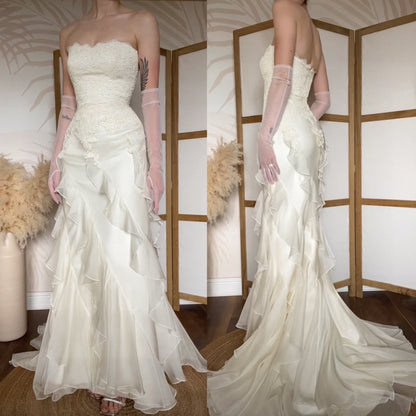 Augusta Jones ivory lace wedding dress uk 8