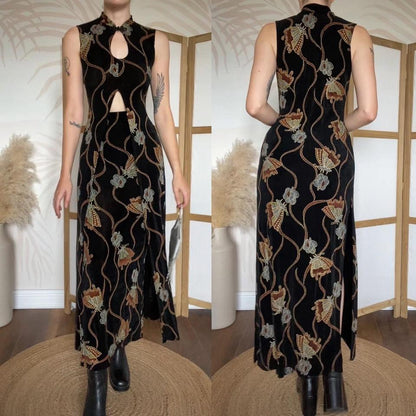 Black stretchy butterfly print 2 piece co ord uk 10