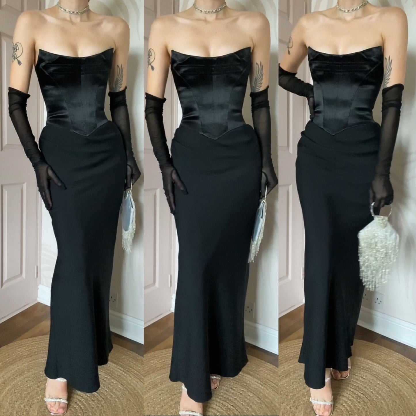 Black Dawn Stretton corset dress UK 10