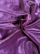 Load image into Gallery viewer, Purple Richards velvet stretch evening dress UK 10-12
