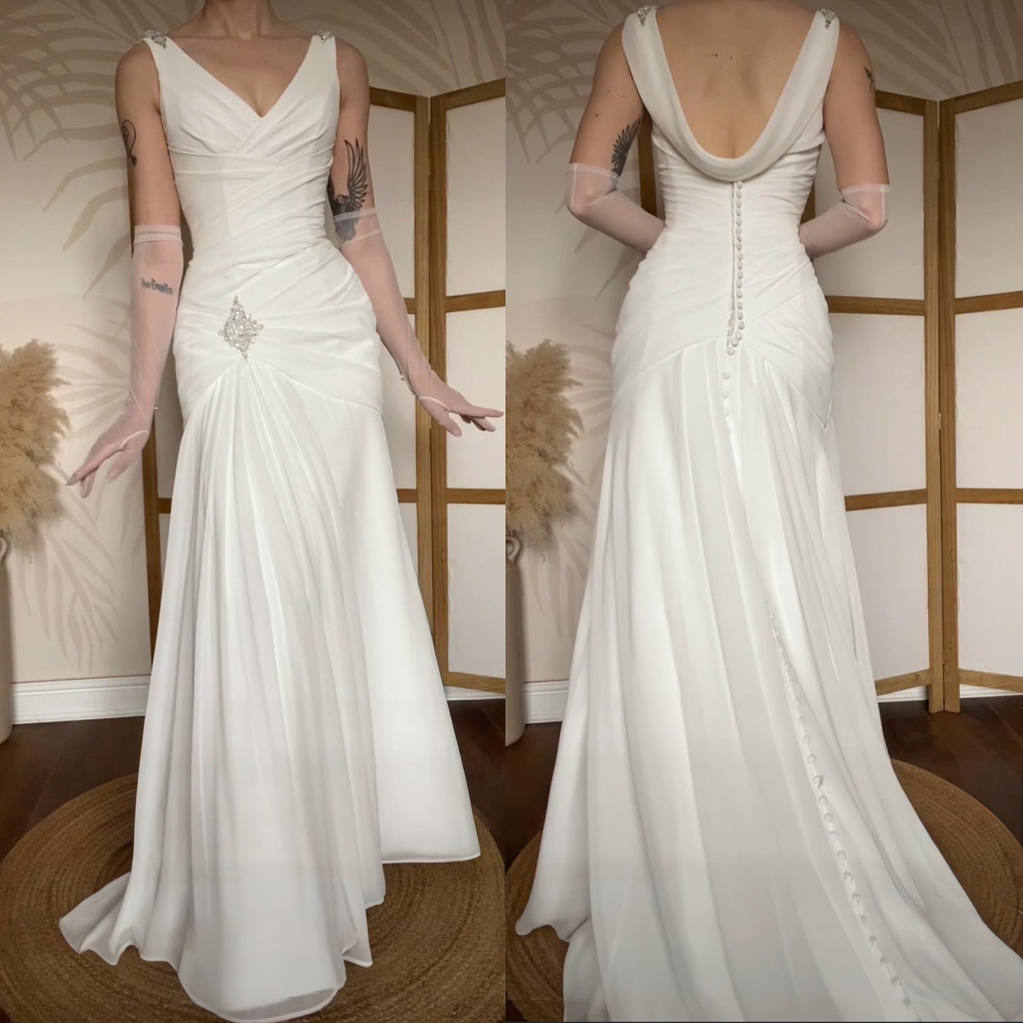 Ellis bridal ivory wedding dress uk 8-10