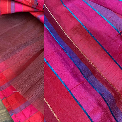 Monsoon Twilight 100% raw silk a-line evening dress uk 12