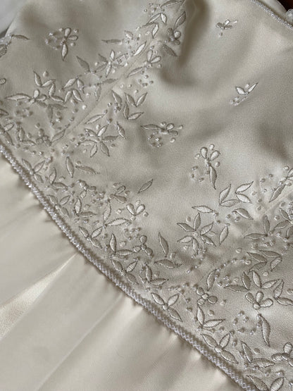 Ivory Benjamin Roberts ethereal wedding dress uk 12