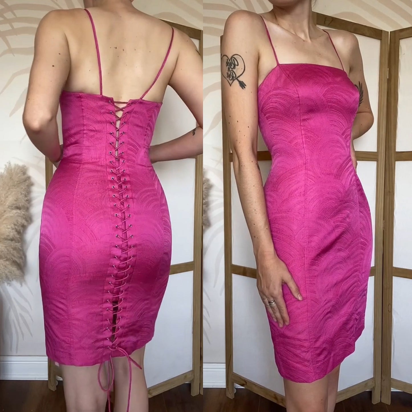 John Charles lace up back mini dress UK 10