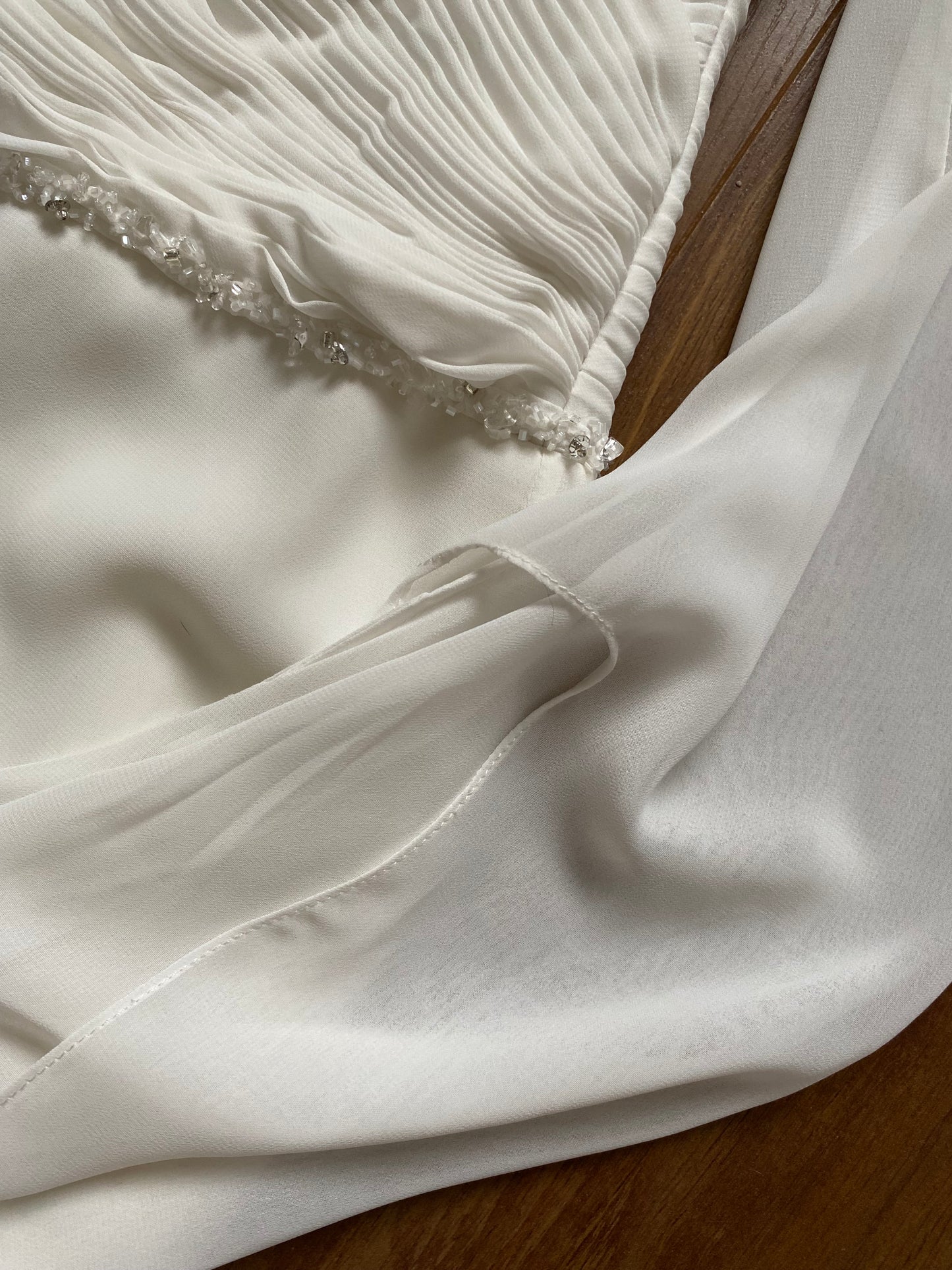 Victoria Jane white long sleeve wedding dress UK 10-12