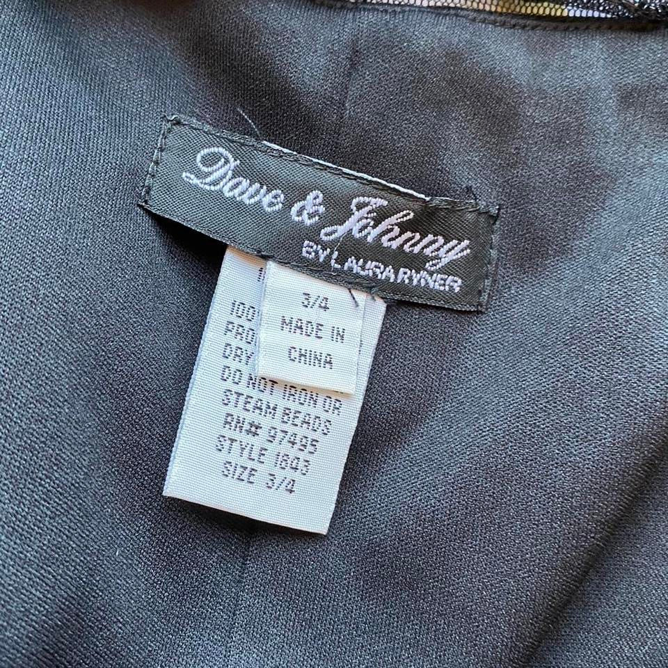 Black beaded sheer cut out evening dress UK 8-10