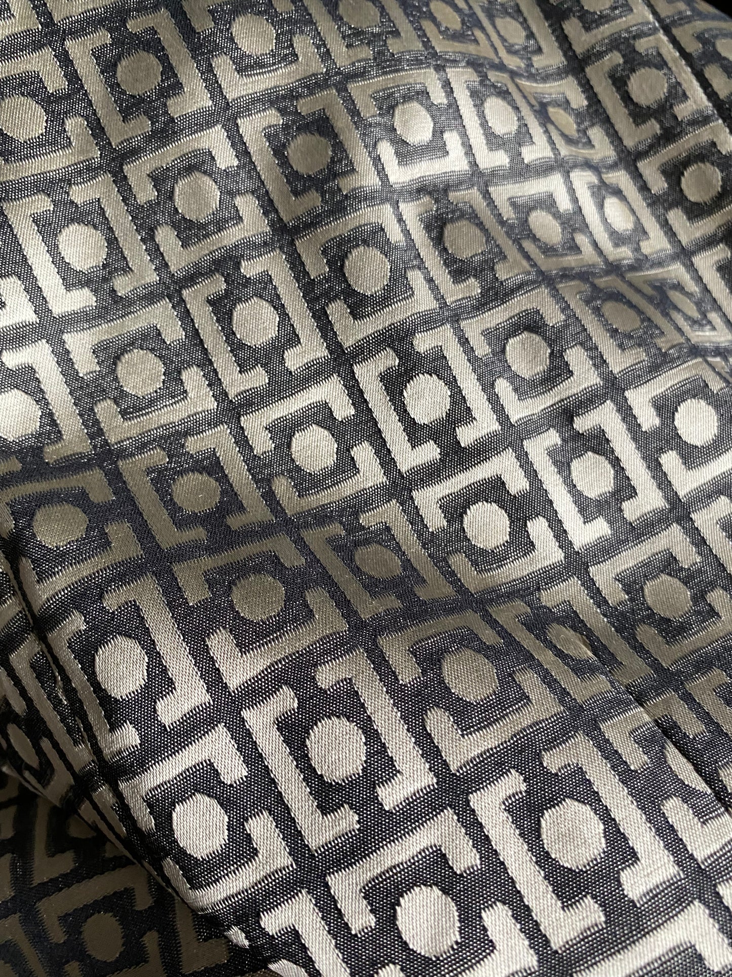 Gold print 2-piece skirt/jacket suit set UK 10