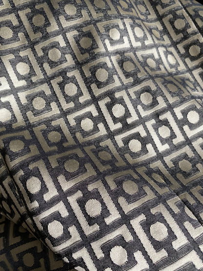 Gold print 2-piece skirt/jacket suit set UK 10