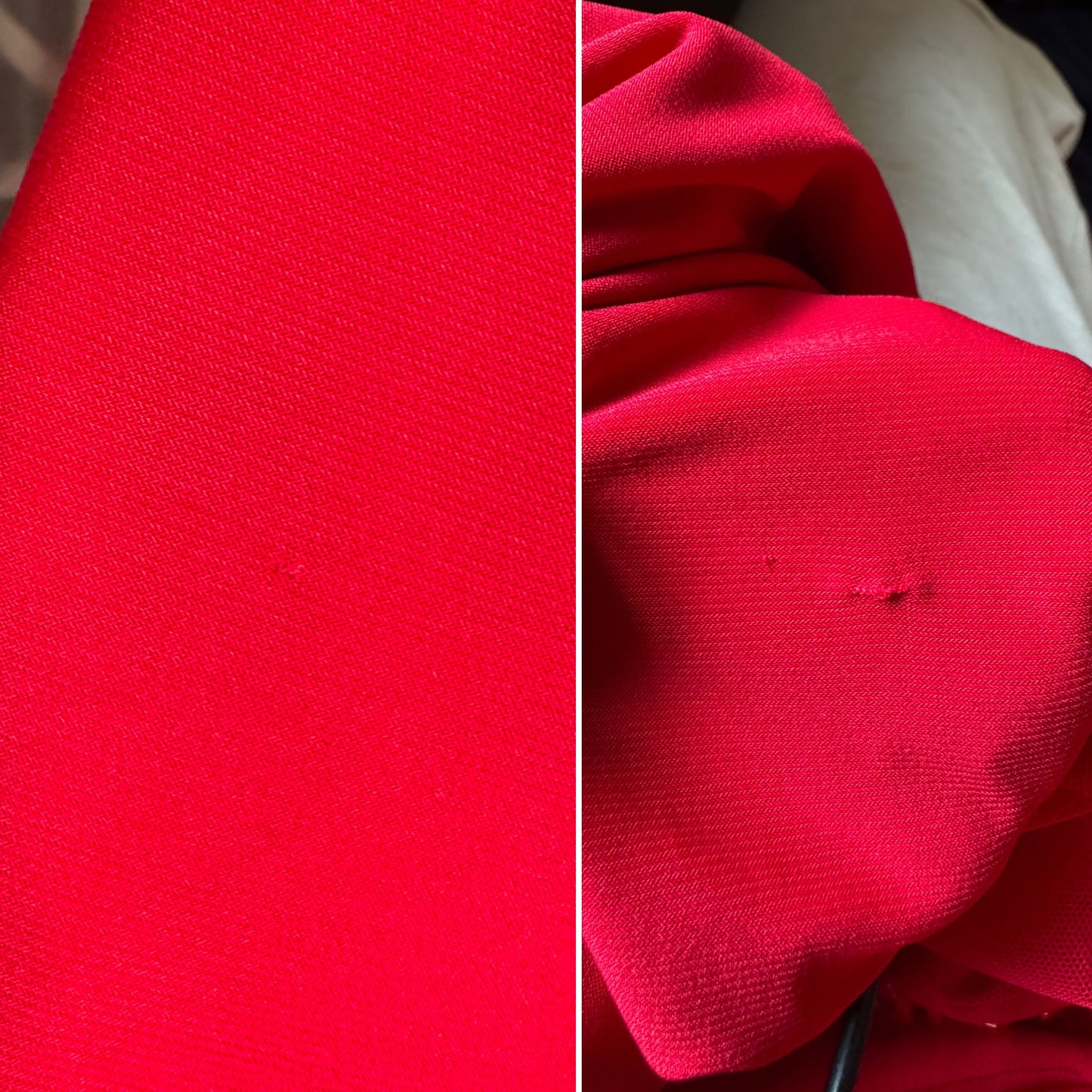 Flori red stretch beaded evening dress UK 14