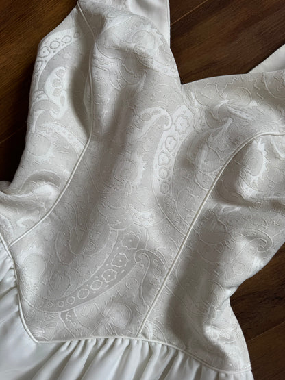 Ivory fit & flare wedding dress uk 12-14