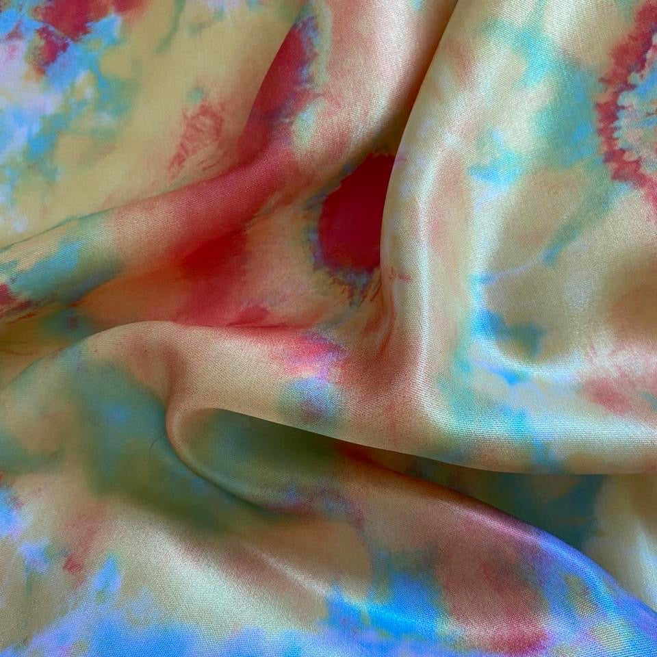 YVE London silky tie dye slip dress UK 10/12