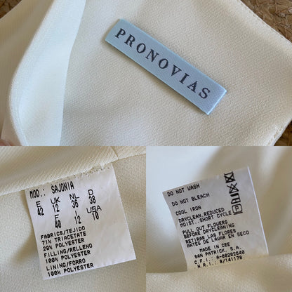 Ivory pronovias wedding dress & chiffon wings uk 12
