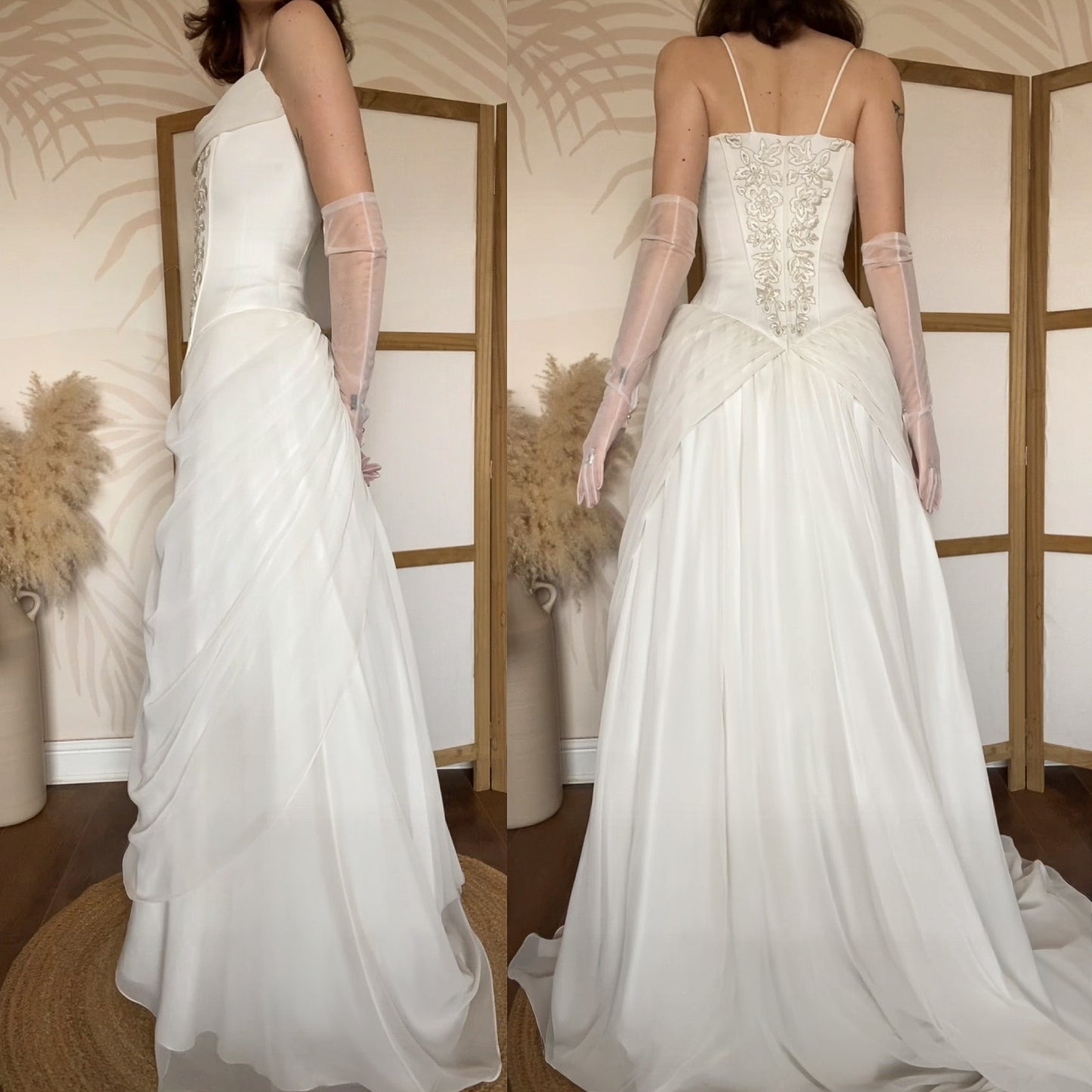 Veromia ivory a-line dreamy wedding dress uk 10-12