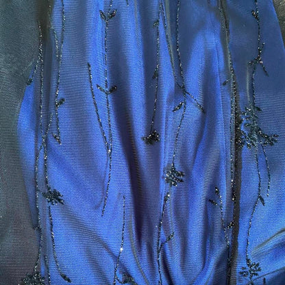 West One blue glitter stretch bodycon dress UK 10