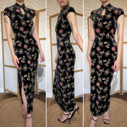 Charlotte Halton velvet stretch dress uk 14