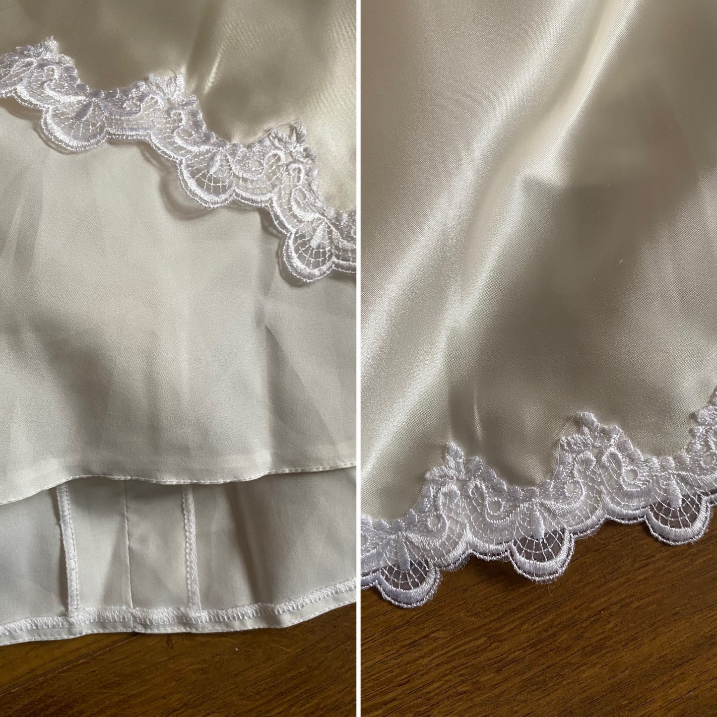 Gianni Balenti ivory satin 80s wedding dress uk 10