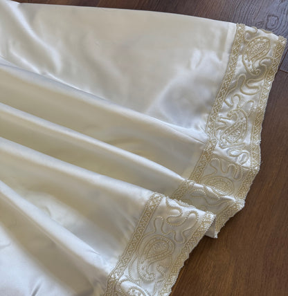 Hilary Morgan ivory satin wedding dress uk 12