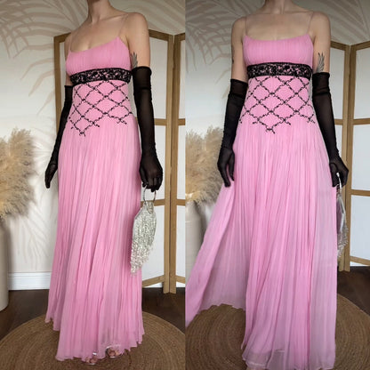 Patric Casey pink 100% silk evening dress uk 10-12