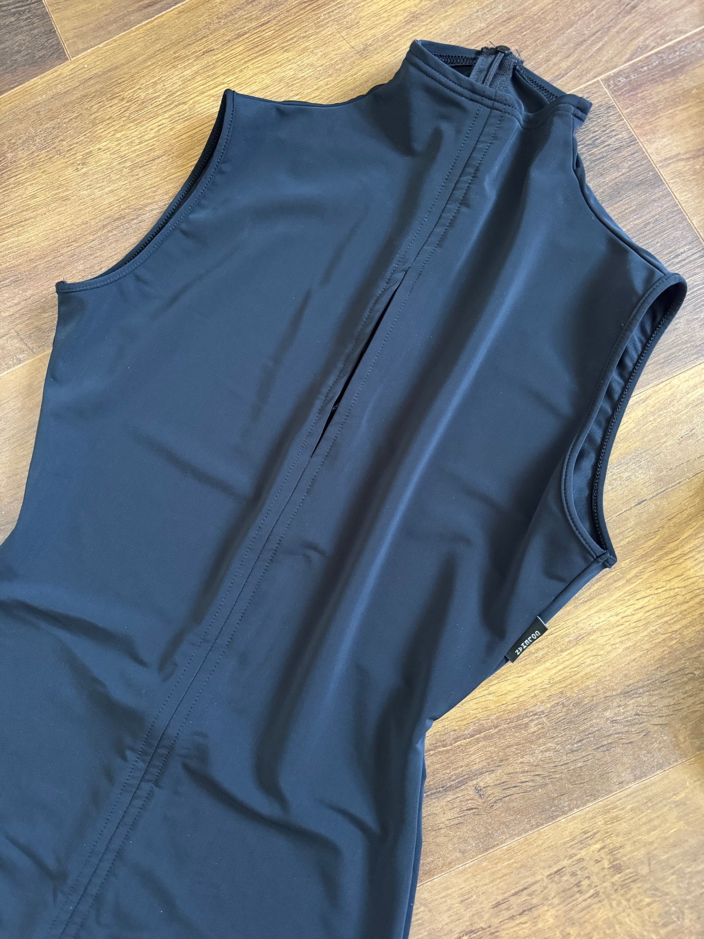Nick Coleman black stretch evening dress uk 10 & 14