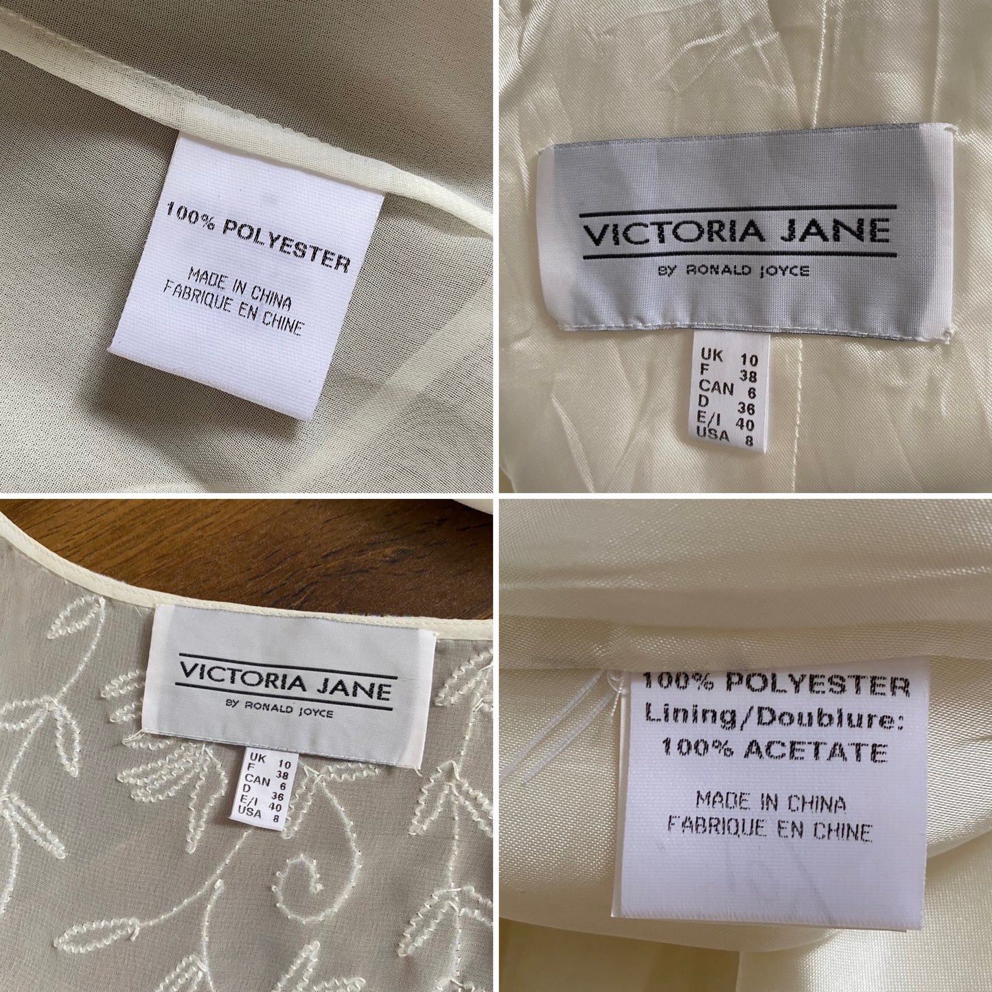 White 2-piece wedding co ord set uk 10