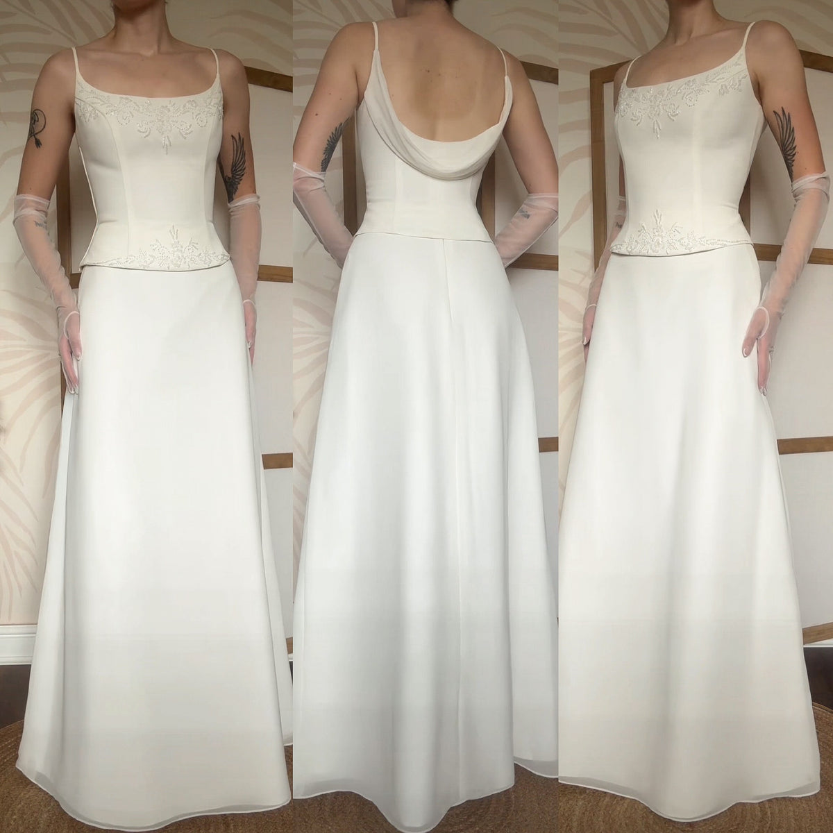 Ivory 2-piece wedding set uk 10