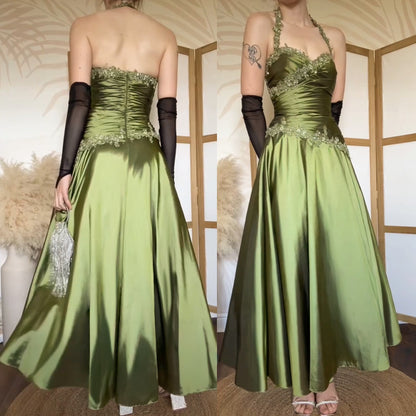 Ronald Joyce green prom dress uk 12