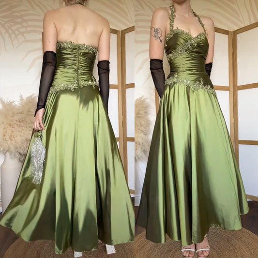 Ronald Joyce green prom dress uk 12