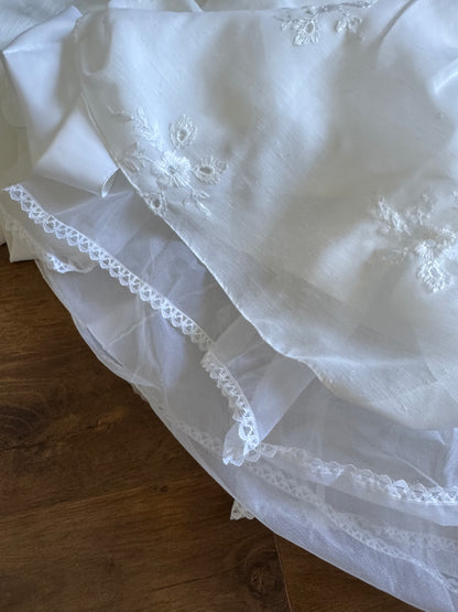 Pronuptia 70s long sleeve wedding dress uk 10
