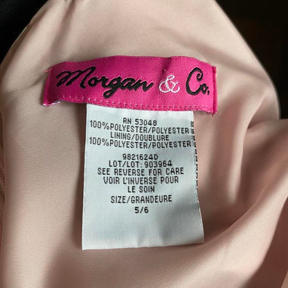 Beautiful silky baby pink diamanté evening dress UK 8-10