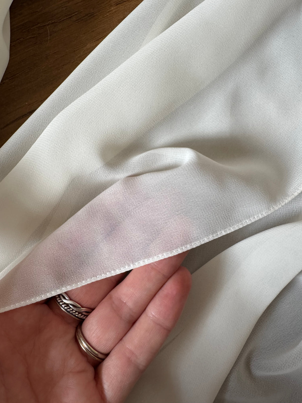 Ivory long sleeve ethereal wedding dress uk 10-12