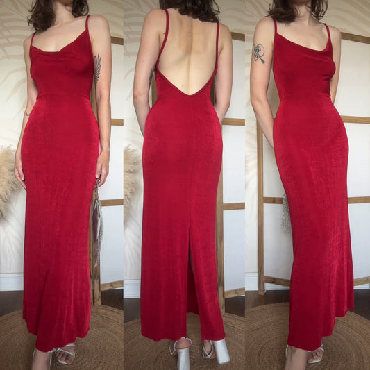 Vintage Ann Summers red stretch dress uk 14-16