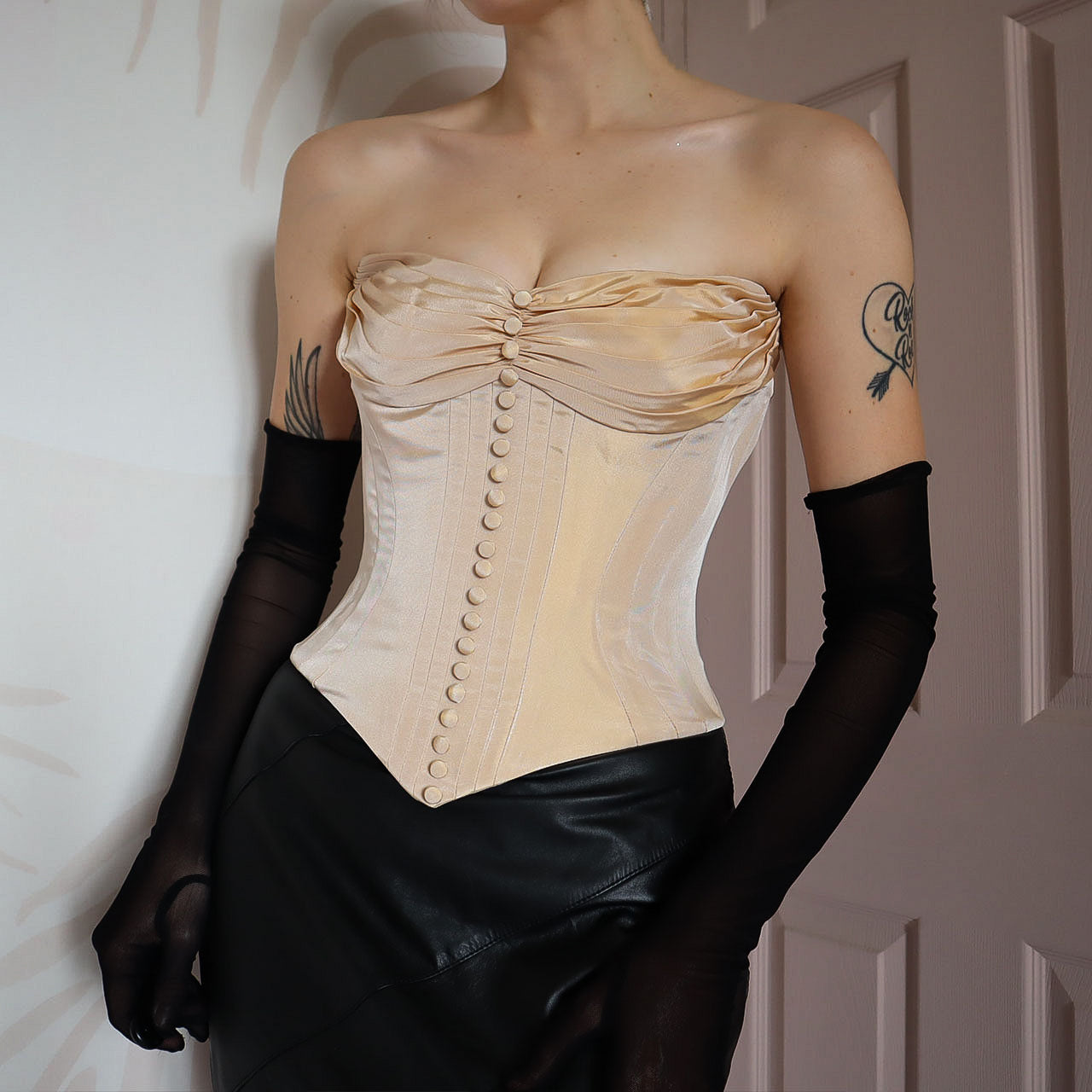 John Charles beige corset UK 8