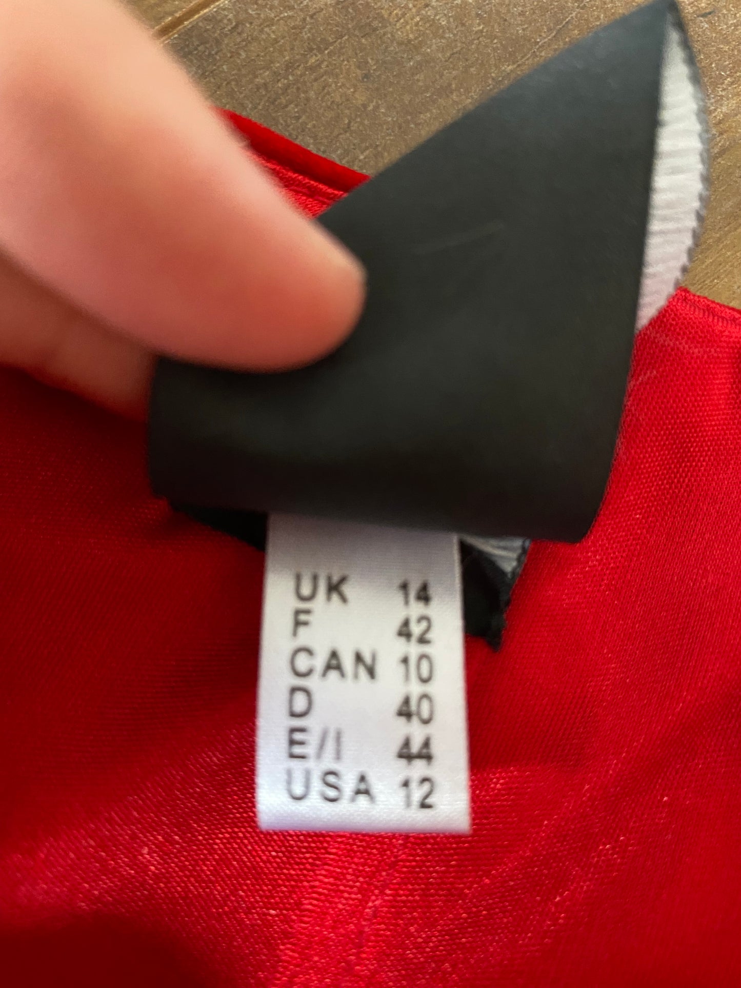 Red velvet after six corset top UK 14